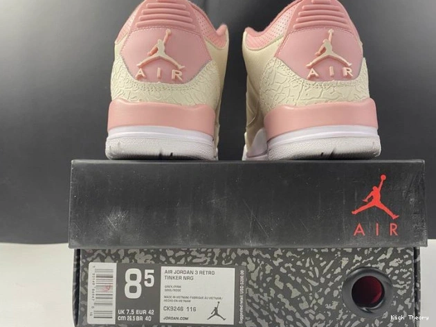 Kick Theory Rust Air (W) Pink Retro Sail 3 Jordan CK9246-116 0701